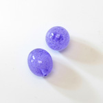 Plastic Bead - Perrier Effect Baroque Oval Shape 16MM PERRIER LILAC