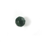 Plastic Engraved Bead - Round 11MM INDOCHINE TEAL