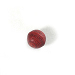 Plastic Engraved Bead - Round 11MM INDOCHINE RED