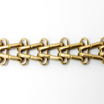 Brass Chain Fancy V-LINK