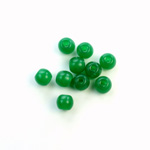 Czech Pressed Glass Large Hole Bead - Round 06MM CHRYSOPHRASE