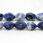 Gemstone Bead - Baroque Medium Nugget BLUE SODALITE  (approx. 20mm - 16mm range)