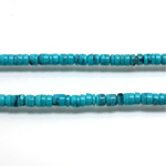 Plastic Mixed Color Heishi Bead  04MM TURQUOISE