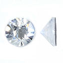 Aurora Crystal Flat Back Hot Fix  Stone - Round Spike Cone ss40 CRYSTAL #0001