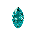 Aurora Crystal Point Back Fancy Stone Foiled - Classical Navette 32x17MM BLUE ZIRCON #8031

