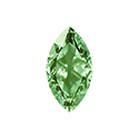 Aurora Crystal Point Back Fancy Stone Foiled - Classical Navette 32x17MM PERIDOT #9013