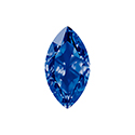 Aurora Crystal Point Back Fancy Stone Foiled - Classical Navette 32x17MM SAPPHIRE #7026
