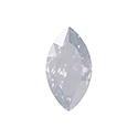 Aurora Crystal Point Back Fancy Stone Foiled - Classical Navette 32x17MM WHITE OPAL #0203