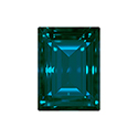 Aurora Crystal Point Back Fancy Stone Foiled - Baguette Step Cut 18x13MM DENIM BLUE #7011