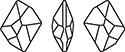 Aurora Crystal Point Back Fancy Stone Foiled - Cosmic 12X10MM CRYSTAL #0001