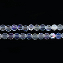 Chinese Cut Crystal Bead - Round Spacer Disc 06X4MM CRYSTAL AB