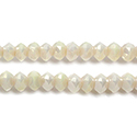 Chinese Cut Crystal Bead - Round Spacer 05x7MM SANDBOX LUSTER