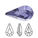 Preciosa Crystal Point Back MAXIMA Fancy Stone - Pear 06x3.6MM TANZANITE