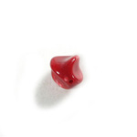 Plastic  Bead - Mixed Color Smooth Twisted 14x12MM RED CORAL MATRIX