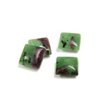 Gemstone Cabochon - Square 08x8MM ZOISITE RUBY