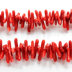 Plastic  Bead - Mixed Color Irregular Branch Coral RED CORAL