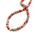 Synthetic Matrix Bead - Round 06MM SX01 RED-YELLOW-GREEN