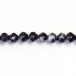 Czech Glass Pearl Bead - Snail Shell 06MM PATINA PURPLE 84483