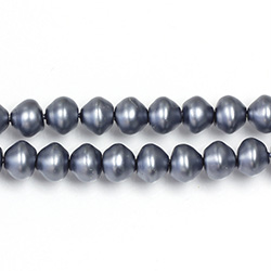 Czech Glass Pearl Bead - Snail Shell 06MM MATTE DK GREY