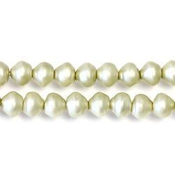 Czech Glass Pearl Bead - Snail Shell 06MM MATTE LT OLIVE