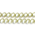 Czech Glass Pearl Bead - Snail Shell 06MM MATTE LT OLIVE