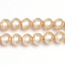 Czech Glass Pearl Bead - Snail Shell 08MM MATTE DK ROSE