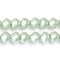 Czech Glass Pearl Bead - Snail Shell 08MM MATTE MINT