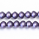 Czech Glass Pearl Bead - Snail Shell 08MM MATTE WISTERIA