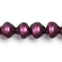 Czech Glass Pearl Bead - Snail Shell 10MM MATTE AMETHYST
