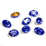 Swarovski Crystal Foiled Point Back Tin Table Cut (TTC) Fancy Stone - Oval 06x4MM SAPPHIRE