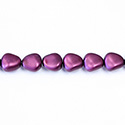 Czech Glass Pearl Bead - Potato 11x9.5MM MATTE AMETHYST
