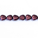 Czech Glass Pearl Bead - Potato 11x9.5MM MATTE GARNET