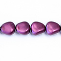 Czech Glass Pearl Bead - Potato 16x14MM MATTE AMETHYST