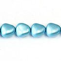 Czech Glass Pearl Bead - Potato 16x14MM MATTE AQUA