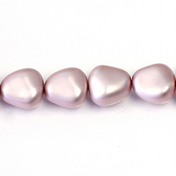 Czech Glass Pearl Bead - Potato 16x14MM MATTE LAVENDER