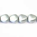 Czech Glass Pearl Bead - Potato 16x14MM MATTE LT BLUE