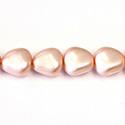 Czech Glass Pearl Bead - Potato 16x14MM MATTE LT ROSE