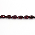 Czech Glass Pearl Bead - Baroque 09x5MM GARNET 70499