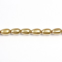 Czech Glass Pearl Bead - Baroque 09x5MM GOLD 70486