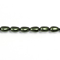 Czech Glass Pearl Bead - Baroque 09x5MM HUNTER GREEN 70958