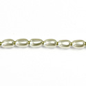 Czech Glass Pearl Bead - Baroque 09x5MM LT OLIVE 70457