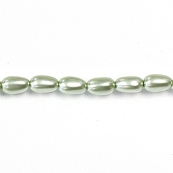 Czech Glass Pearl Bead - Baroque 09x5MM MINT 70432