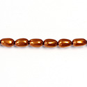 Czech Glass Pearl Bead - Baroque 09x5MM PUMPKIN 14321