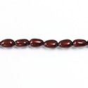 Czech Glass Pearl Bead - Baroque 09x5MM RUST 14324