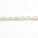 Czech Glass Pearl Bead - Baroque 09x5MM WHITE 70401