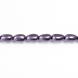 Czech Glass Pearl Bead - Baroque 09x5MM WISTERIA 24921