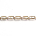 Czech Glass Pearl Bead - Baroque 12x7MM DARK ROSE 70425