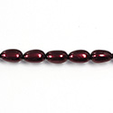 Czech Glass Pearl Bead - Baroque 12x7MM GARNET 70499