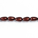 Czech Glass Pearl Bead - Baroque 12x7MM RUST 14324