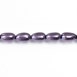 Czech Glass Pearl Bead - Baroque 12x7MM WISTERIA 24921